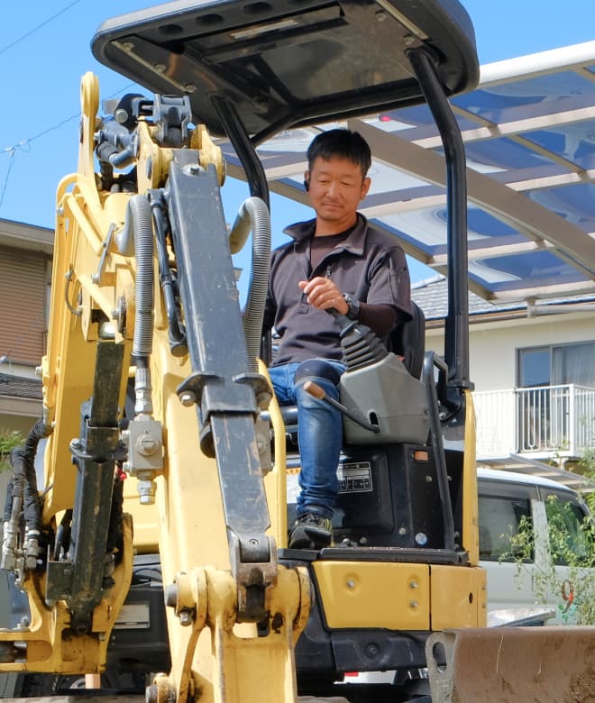 お庭職人の水野さん